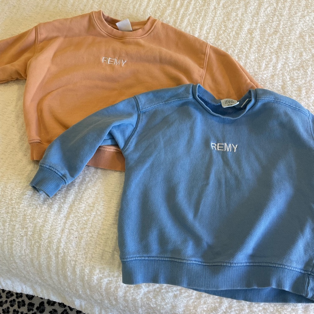 ZARA :REMY kids personalized sweatshirt bundle: Remy